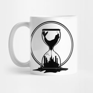 Seal melting in an hourglass Mug